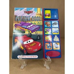 Disney Pixar Cars "Custom Cool" Play-a-Sound Lift-a-Flap Interactive Sound Book